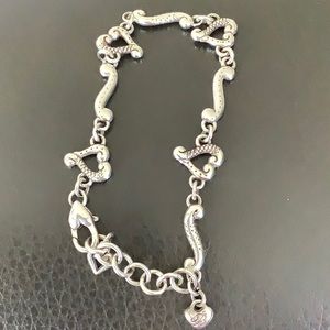Brighton heart ankle adjustable bracelet.